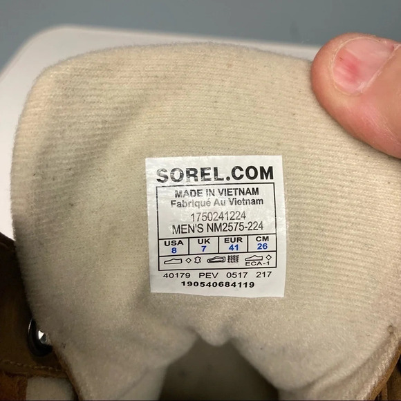 SOREL Sz 9.5 Classic Cheyanne Waterproof Duck Boots Sz 8 Men - Picture 7 of 14